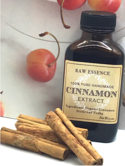 Pure Concentrated Handcrafted Ceylon Cinnamon Extract 3oz.Delicate sweet aroma Spice up your favorite desserts tea coffee recipes dishes - rawessencessentials