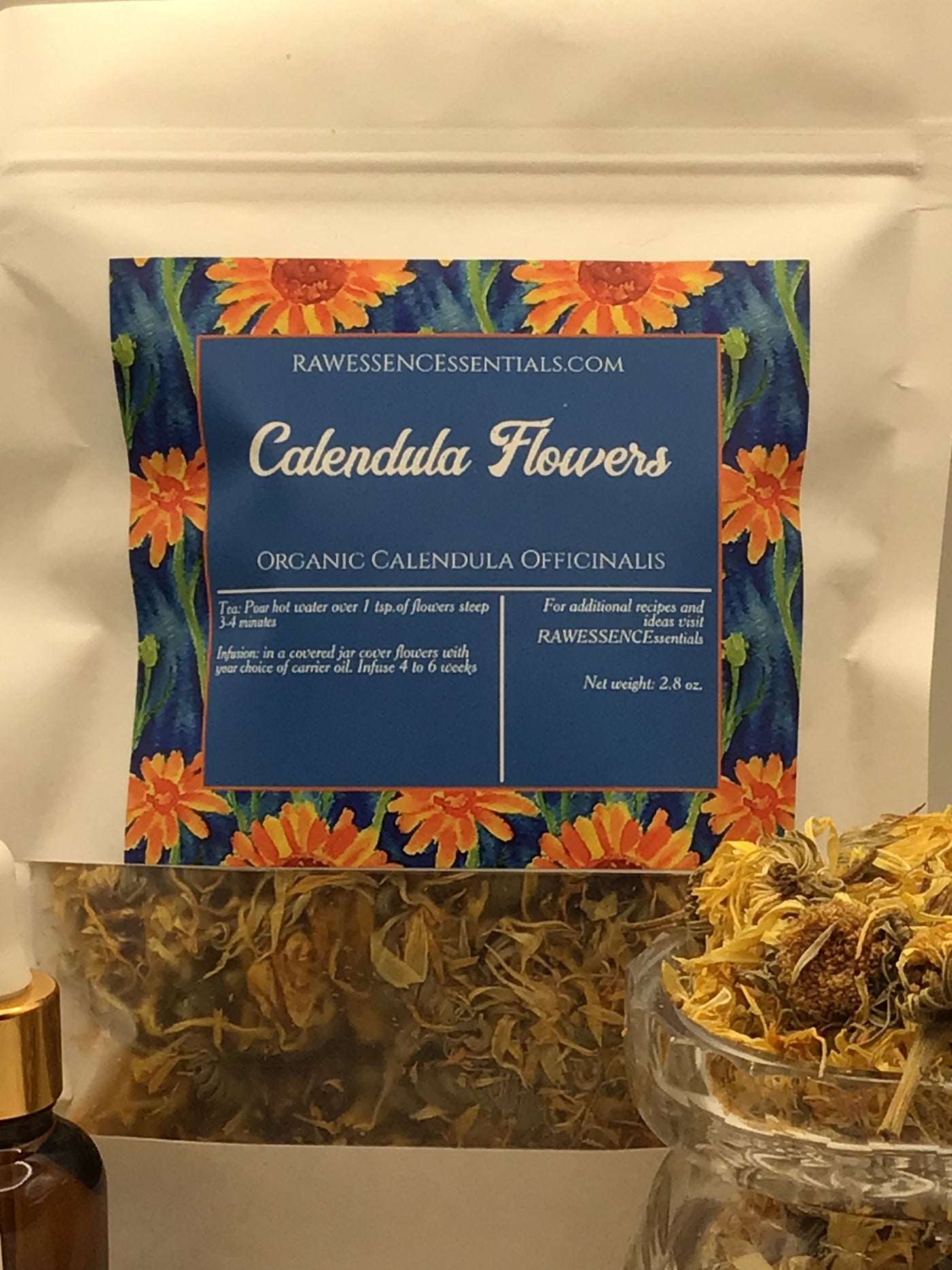 Calendula Flowers Organic Calendula officinalis 2.8 oz.